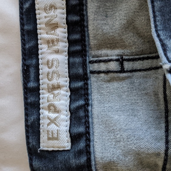 Express dark skinny fit jeans 33W x 34L - Picture 4 of 5
